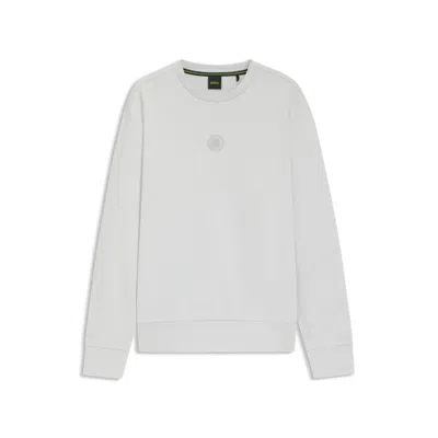 Hugo Boss Sweatshirt With Double B Monogram In White