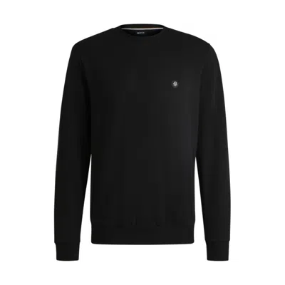 Hugo Boss Sweatshirt With Double B Monogram In Black