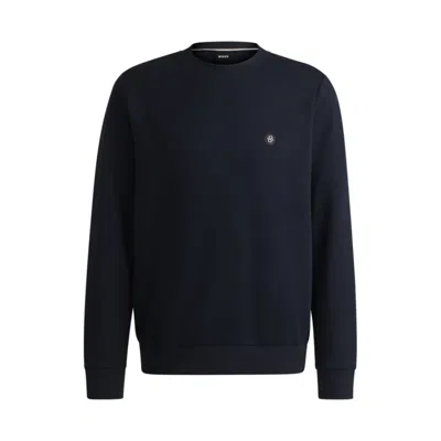 HUGO BOSS SWEATSHIRT WITH DOUBLE B MONOGRAM