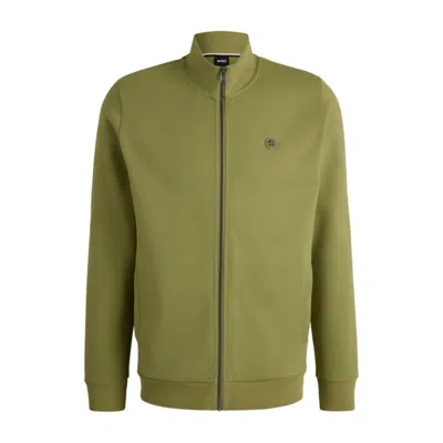 Hugo Boss Sweatshirt With Double B Monogram In Green