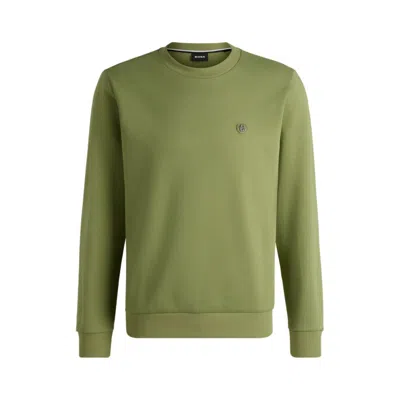 Hugo Boss Sweatshirt With Double B Monogram In Green