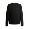 Hugo Boss Sweatshirt With Drop-needle Stitching In Black