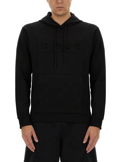 Hugo Boss Sweatshirt With Logo In Black