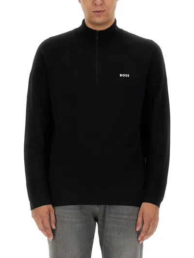 Hugo Boss Boss Sweatshirt With Logo In Black