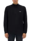 Hugo Boss Boss Sweatshirt With Logo In Blue