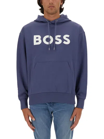 HUGO BOSS SWEATSHIRT WITH LOGO