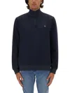 Hugo Boss Boss Sweatshirt With Logo In Blue