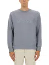Hugo Boss Boss Sweatshirt With Logo In Gray