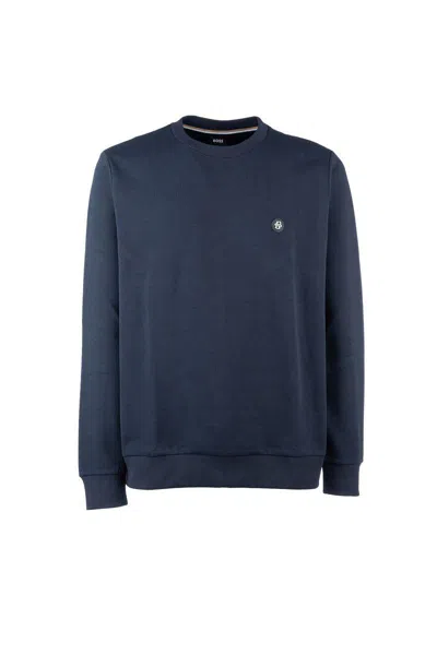 Hugo Boss Sweatshirts In Dark Blue