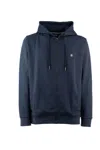 Hugo Boss Zip-up Hooded Hooded Sweatshirt In Dark Blue