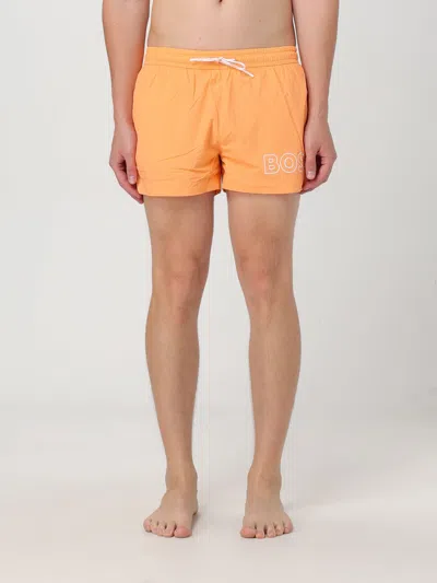 Hugo Boss Swimsuit Boss Men Color Orange In Orange