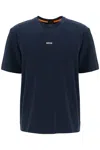 Hugo Boss Stretch-cotton Pajama T-shirt With Signature-stripe Tape