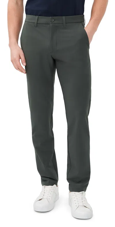 Hugo Boss T Commuter Slim Pants Dark Grey In Green