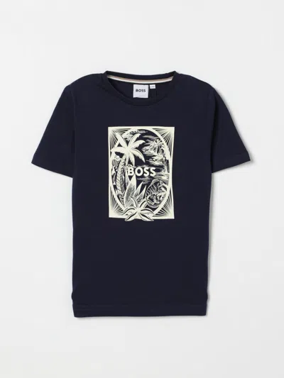 Hugo Boss T-shirt Boss Kids Color Blue