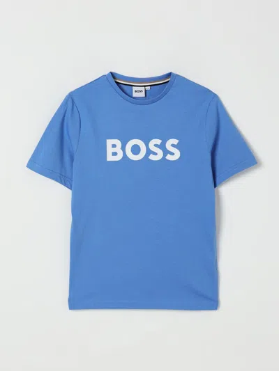 Hugo Boss Kids' T-shirt Boss Kinder Farbe Marine In Blue