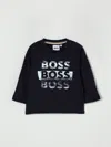 Hugo Boss T-shirt Boss Kids Color Marine In Black