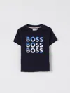 Hugo Boss Boss Kids Logo T Shirt In Navy