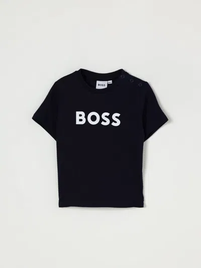 HUGO BOSS T-SHIRT BOSS KIDS COLOR NAVY,436204045