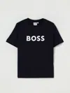 Hugo Boss T-shirt Boss Kids Color Navy In Black