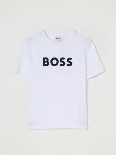 HUGO BOSS T-SHIRT BOSS KIDS COLOR WHITE,436221001