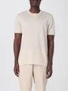 Hugo Boss T-shirt Boss Uomo Colore Beige In Multi