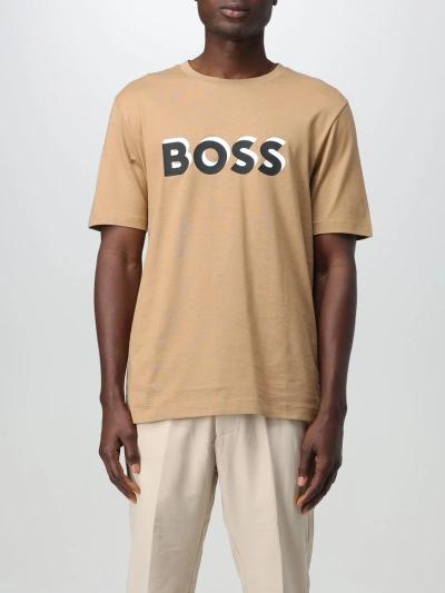 Hugo Boss T-shirt Boss Men Colour Beige
