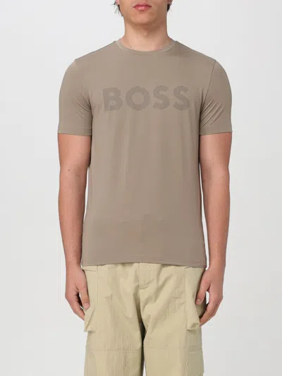 Hugo Boss T-shirt Boss Men Color Beige In Neutral
