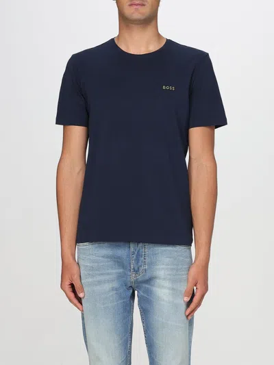 Hugo Boss T-shirt Boss Men Color Blue In Blue