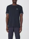 Hugo Boss Taul Mens Stretch-cotton T-shirt With Stripes And Logo Colo