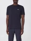 Hugo Boss T-shirt In Cotone Basic Boss In Blue