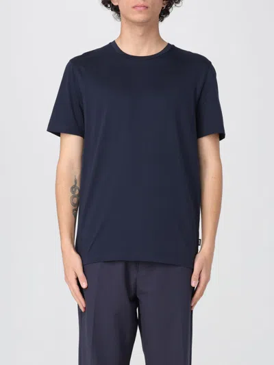 HUGO BOSS T-SHIRT BOSS MEN COLOR BLUE,h01078009
