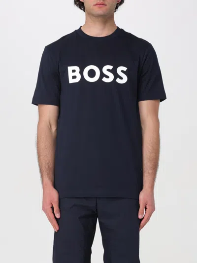 HUGO BOSS T-SHIRT BOSS MEN COLOR BLUE,404649009