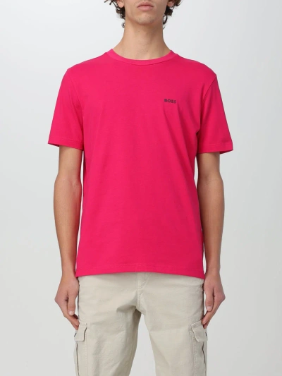 Hugo Boss T-shirt Boss Men Color Fuchsia In Pink