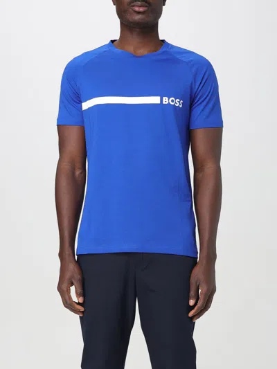 Hugo Boss T-shirt Boss Men Color Gnawed Blue