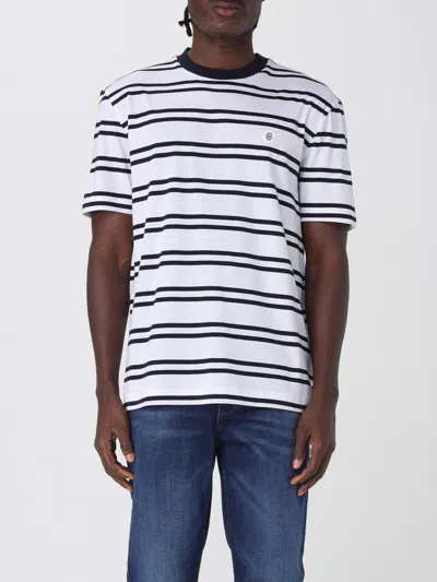Hugo Boss T-shirt Boss Men Color Striped In White