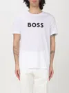Hugo Boss Logo-print Crew-neck T-shirt In White