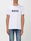Hugo Boss Logo-print Crew-neck T-shirt In White