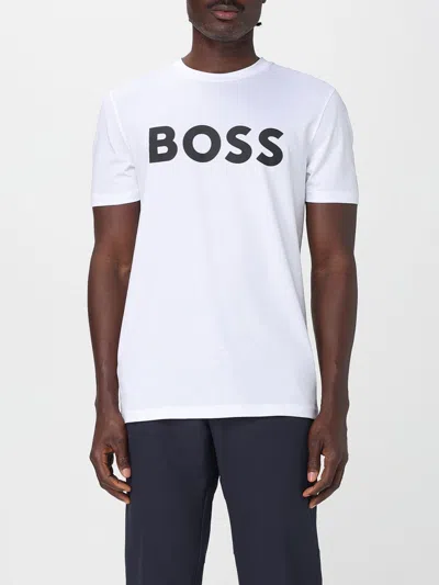 HUGO BOSS T-SHIRT BOSS MEN COLOR WHITE,F86711001