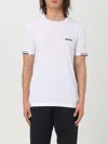 Hugo Boss X Matteo Berrettini Slim Fit Crewneck T-shirt In Weiss