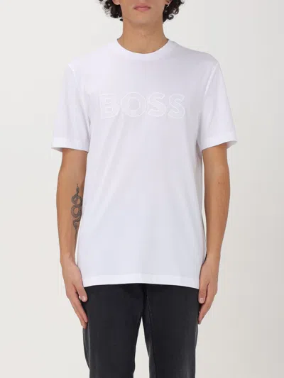 Hugo Boss T-shirt Boss Men Color White In White