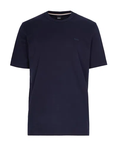 Hugo Boss Boss Cotton Jersey T-shirt With Logo In Black