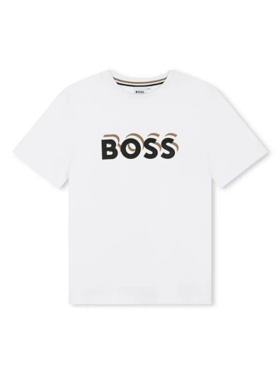 Hugo Boss T-shirt Con Logo In White