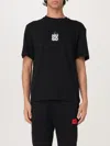 Hugo Boss Mens Hugo Branded-print Short-sleeved Cotton-jersey T-shirt In Black