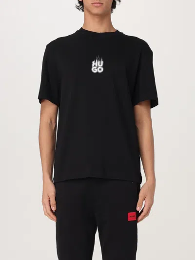 HUGO BOSS T-SHIRT HUGO MEN COLOR BLACK,426714002