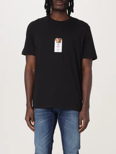 HUGO BOSS T-SHIRT HUGO MEN COLOR BLACK,426716002