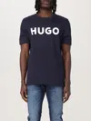Hugo Boss Hugo Dulivio Crew Neck Short Sleeve T Shirt Navy In Blue