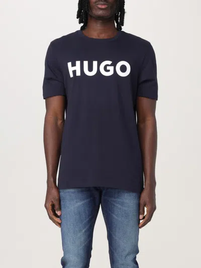 HUGO BOSS T-SHIRT HUGO MEN COLOR BLUE,426825009