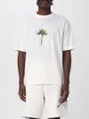 Hugo Boss Cotton-jersey T-shirt With Palm-tree Print In White