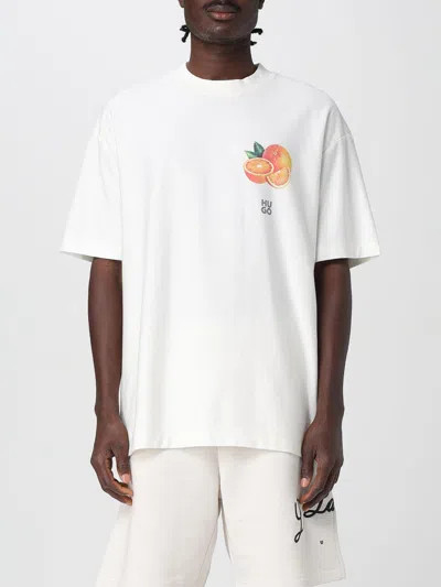 HUGO BOSS T-SHIRT HUGO MEN COLOR NATURAL,426834067