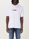 Hugo Boss Mens White Branded-print Relaxed-fit Cotton-jersey T-shirt In White